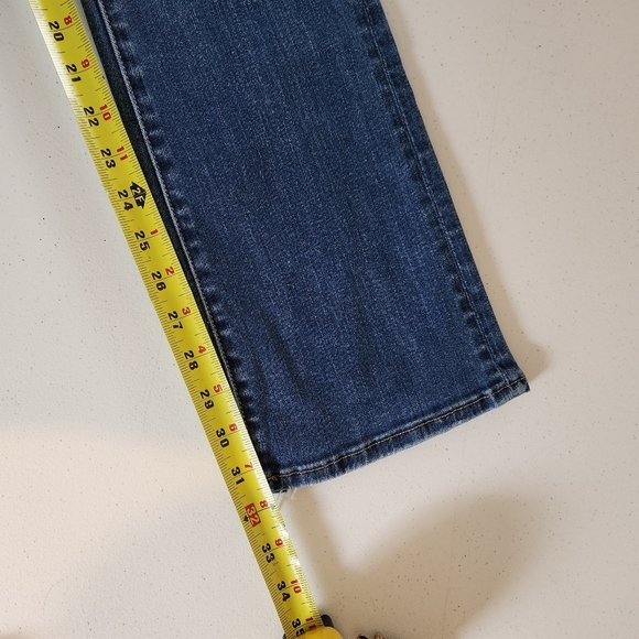 American Eagle Skinny Kick Jeans Stretchy Bootcut Mid Rise Size 4 Western Boho - Picture 10 of 11